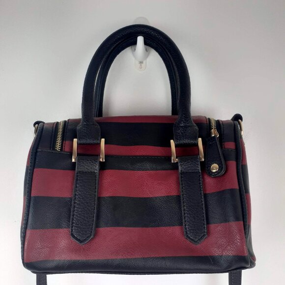 Harry Potter Gryffindor Handbag Maroon Black Striped. Hogwarts Crest Crossbody - Picture 7 of 13